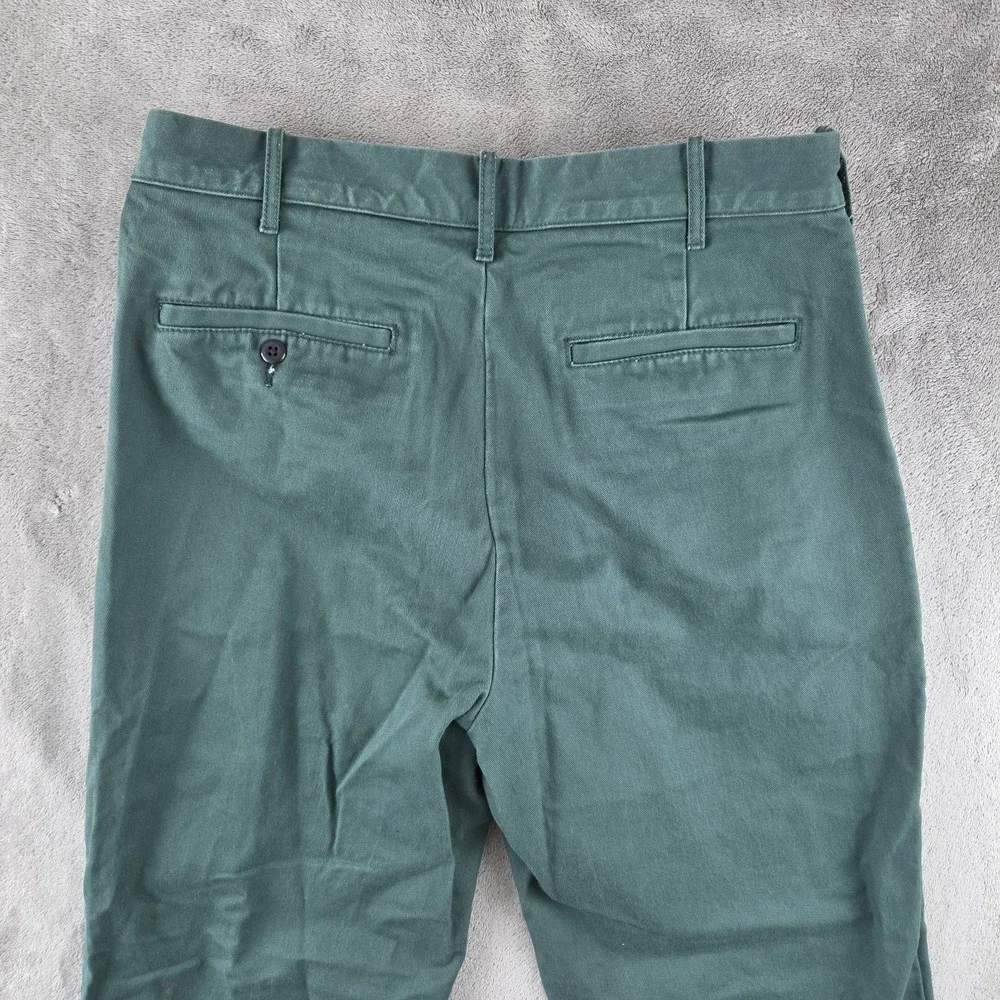 Wallace & Barnes Creased Work Pleated Pant Green Twill Fatigue Officer 32x30